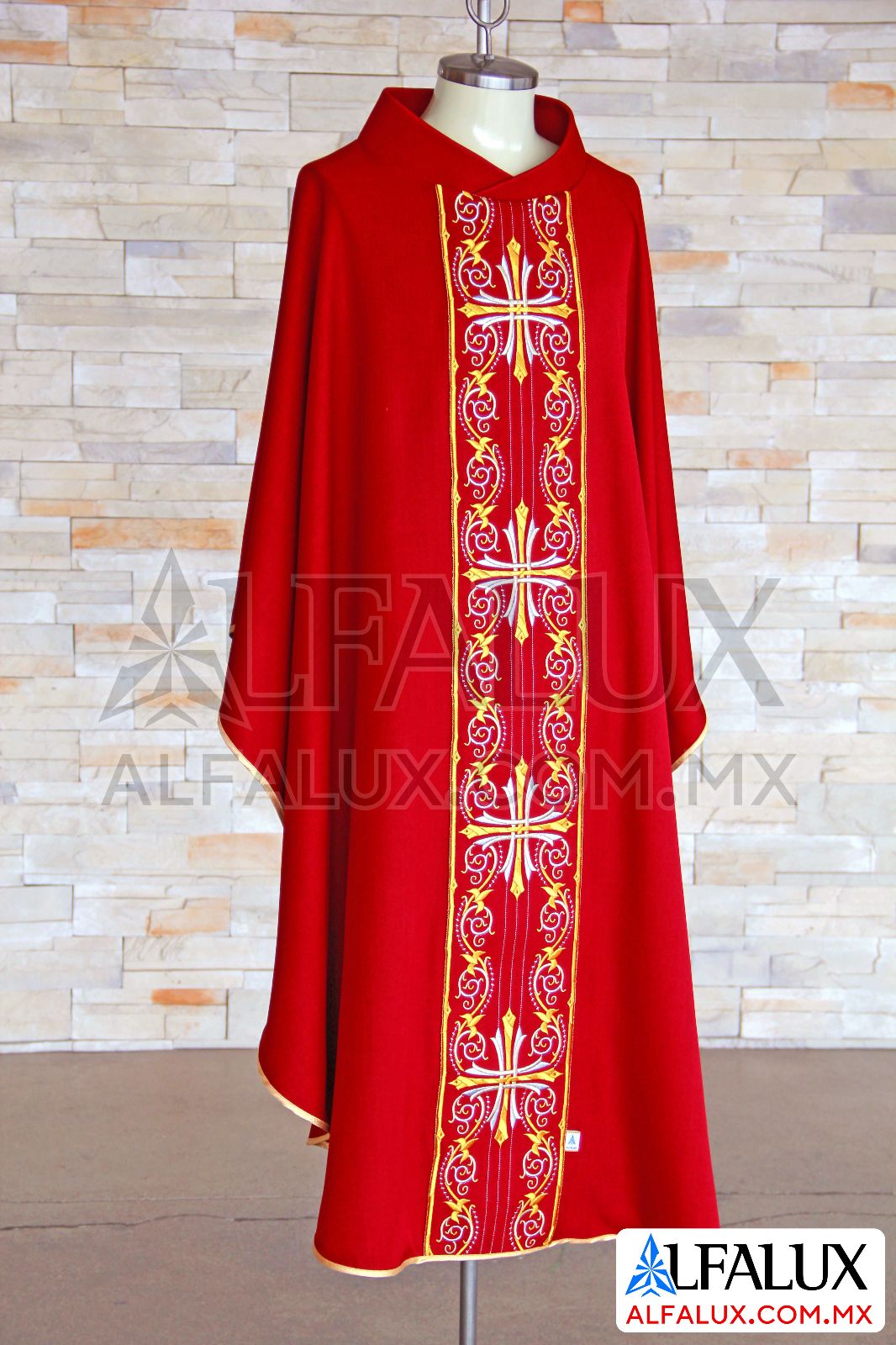 15 CARDENAL Alfalux Casulla Central Rojo 121